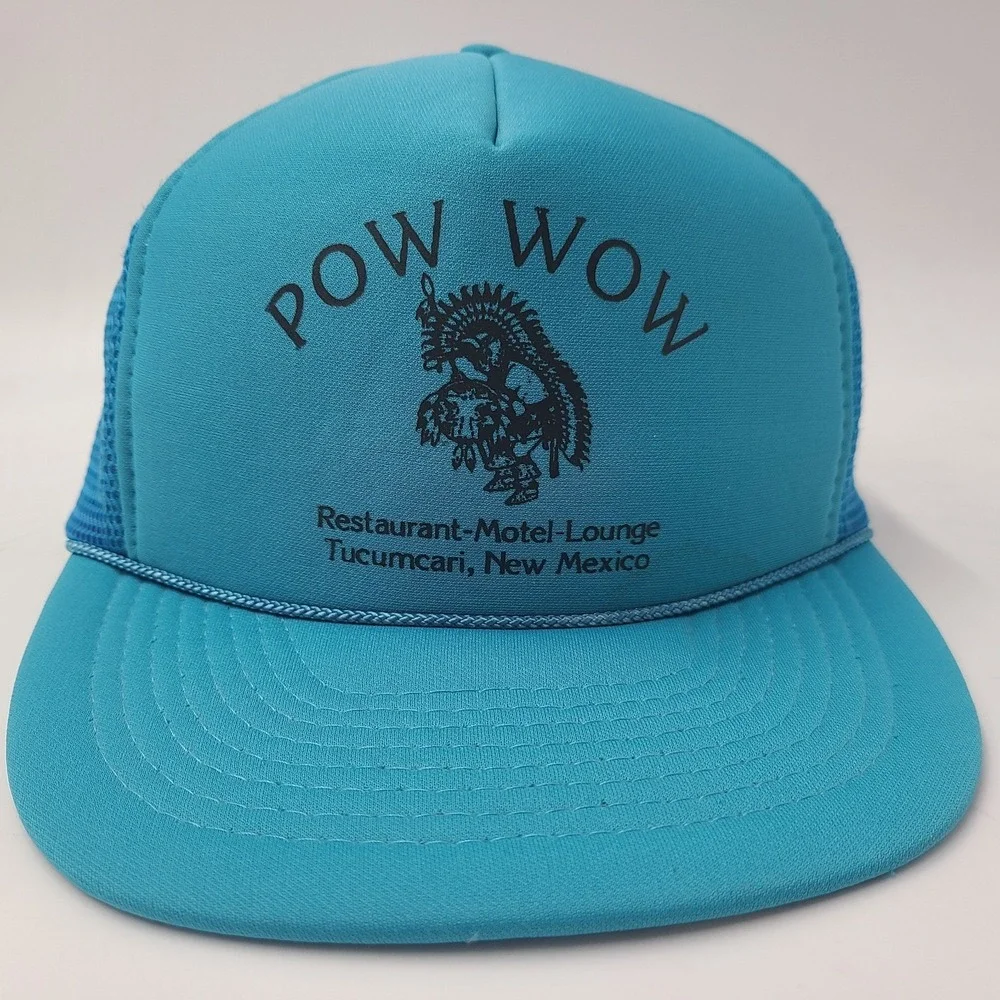 Vintage Pow Wow Trucker Hat Snapback‎ Mesh Tucumcari New Mexico Native American